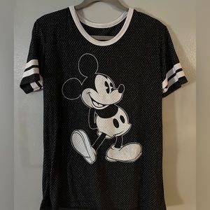 Disney Parks Black and White Mickey Jersey Shirt Size XL